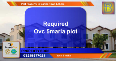 Residential Plot for Sale in Bahria Town, Lahore - (BP-64664)