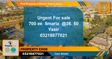 Residential Plot for Sale in Bahria Town, Lahore - (BP-64674)