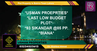 Residential Plot for Sale in Bahria Town, Lahore - (BP-64679)