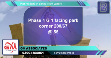 Residential Plot for Sale in Bahria Town, Lahore - (BP-64712)