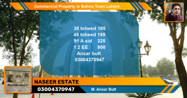 Commercial Property for Sale in Bahria Town, Lahore - (BP-64714)