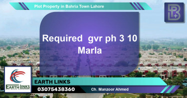 Residential Plot for Sale in Bahria Town, Lahore - (BP-64748)