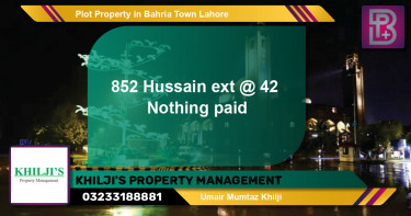 Residential Plot for Sale in Bahria Town, Lahore - (BP-64751)