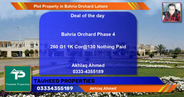 Residential Plot for Sale in Bahria Orchard, Lahore - (BP-64778)