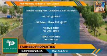 Commercial Plot for Sale in Bahria Town, Lahore - (BP-64807)