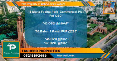 Commercial Plot for Sale in Bahria Town, Lahore - (BP-64810)