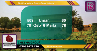 Residential Plot for Sale in Bahria Town, Lahore - (BP-64811)