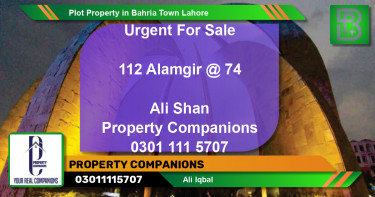 Residential Plot for Sale in Bahria Town, Lahore - (BP-64827)