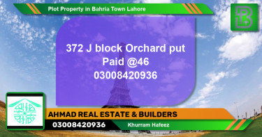 Residential Plot for Sale in Bahria Town, Lahore - (BP-64854)