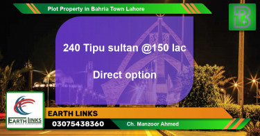 Residential Plot for Sale in Bahria Town, Lahore - (BP-64866)