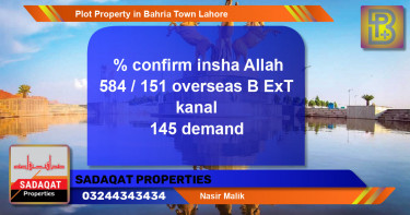 Residential Plot for Sale in Bahria Town, Lahore - (BP-64867)
