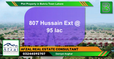 Residential Plot for Sale in Bahria Town, Lahore - (BP-64873)