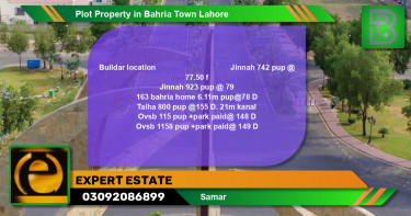 Residential Plot for Sale in Bahria Town, Lahore - (BP-64876)
