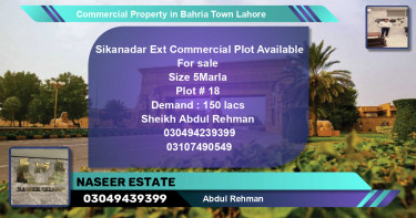 Commercial Property for Sale in Bahria Town, Lahore - (BP-64968)