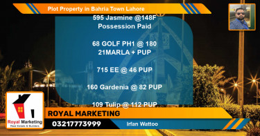 Residential Plot for Sale in Bahria Town, Lahore - (BP-64983)