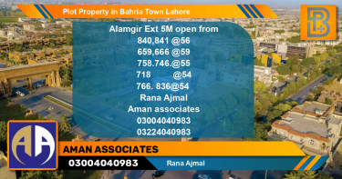 Residential Plot for Sale in Bahria Town, Lahore - (BP-64994)
