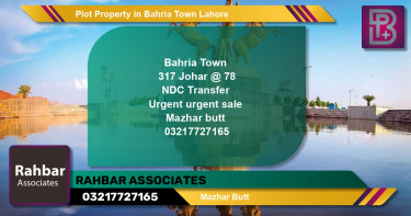 Residential Plot for Sale in Bahria Town, Lahore - (BP-64997)