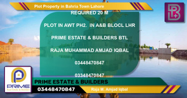 Residential Plot for Sale in Bahria Town, Lahore - (BP-65026)