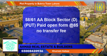 Residential Plot for Sale in Bahria Town, Lahore - (BP-65037)