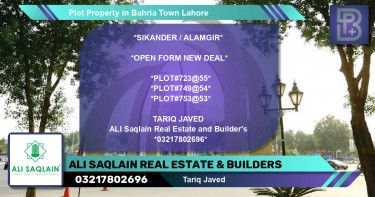 Residential Plot for Sale in Bahria Town, Lahore - (BP-65050)