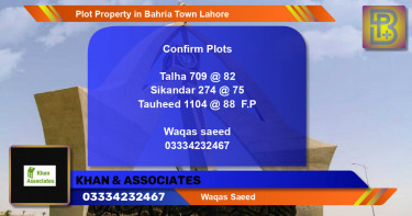 Residential Plot for Sale in Bahria Town, Lahore - (BP-65066)