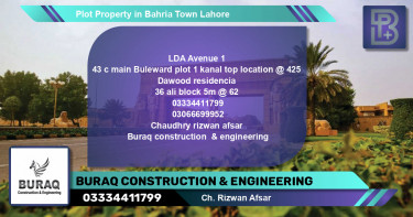 Residential Plot for Sale in Bahria Town, Lahore - (BP-65070)