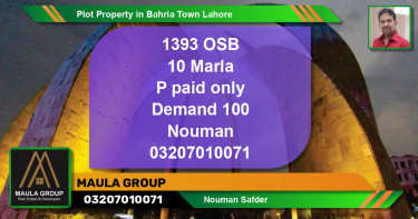 Residential Plot for Sale in Bahria Town, Lahore - (BP-65081)