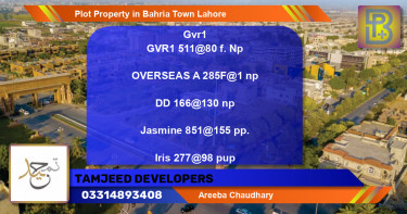 Residential Plot for Sale in Bahria Town, Lahore - (BP-65089)