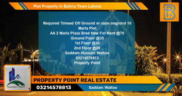 Residential Plot for Sale in Bahria Town, Lahore - (BP-65121)
