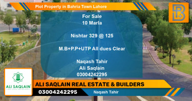 Residential Plot for Sale in Bahria Town, Lahore - (BP-65141)
