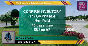 Residential Plot for Sale in Bahria Orchard, Lahore - (BP-65142)