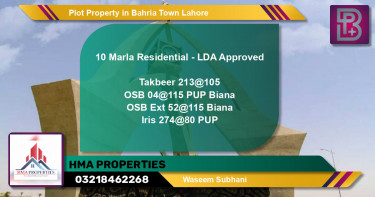 Residential Plot for Sale in Bahria Town, Lahore - (BP-65161)