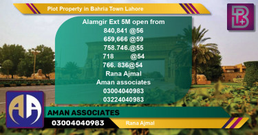 Residential Plot for Sale in Bahria Town, Lahore - (BP-65172)