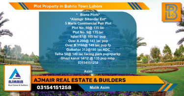 Commercial Plot for Sale in Bahria Town, Lahore - (BP-65177)