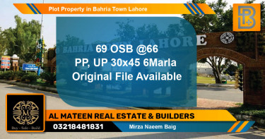 Residential Plot for Sale in Bahria Town, Lahore - (BP-65178)