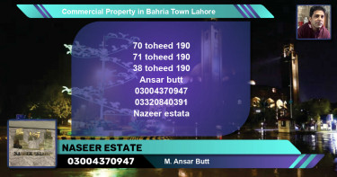 Commercial Property for Sale in Bahria Town, Lahore - (BP-65194)