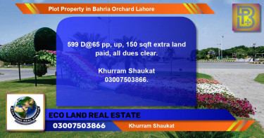 Residential Plot for Sale in Bahria Orchard, Lahore - (BP-65231)