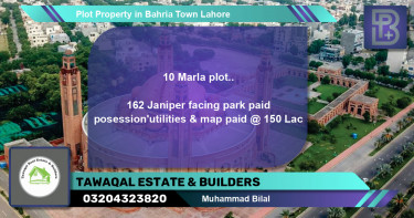 Residential Plot for Sale in Bahria Town, Lahore - (BP-65239)