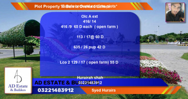 Residential Plot for Sale in Bahria Orchard, Lahore - (BP-65277)