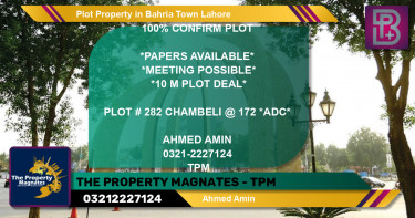 Residential Plot for Sale in Bahria Town, Lahore - (BP-65299)