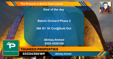 Residential Plot for Sale in Bahria Town, Lahore - (BP-65309)