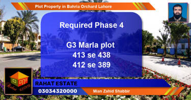 Residential Plot for Sale in Bahria Orchard, Lahore - (BP-65310)