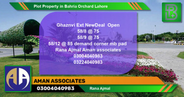 Residential Plot for Sale in Bahria Orchard, Lahore - (BP-65325)