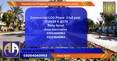 Commercial Property for Sale in Bahria Orchard, Lahore - (BP-65328)