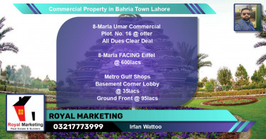 Commercial Property for Sale in Bahria Town, Lahore - (BP-65333)