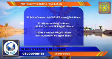 Commercial Plot for Sale in Bahria Town, Lahore - (BP-65360)