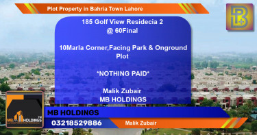 Residential Plot for Sale in Bahria Town, Lahore - (BP-65383)