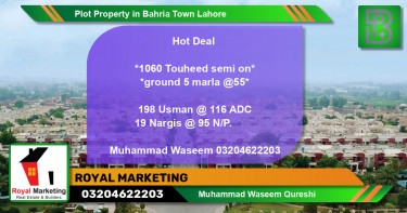 Residential Plot for Sale in Bahria Town, Lahore - (BP-65387)