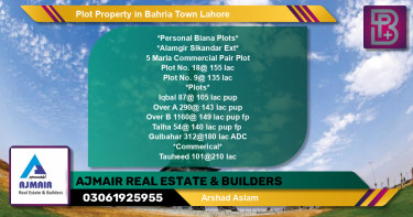 Commercial Plot for Sale in Bahria Town, Lahore - (BP-65390)