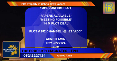 Residential Plot for Sale in Bahria Town, Lahore - (BP-65408)